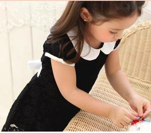 Ropa Infantil al por Mayor, Vestido de Encaje de Manga Corta para Niñas, de un Fabricante Chino - Product Image 5