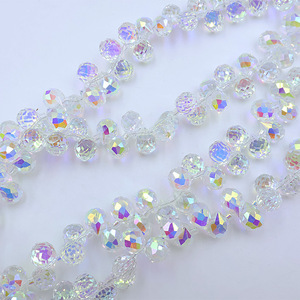 Crystal Faceted Loose Beads 8mm Round Strawberry Shape For <b>Bracelet</b> Making DIY Accessories Ornament Car Pendant - Product Image 4