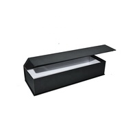 Cadre photo rigide en carton noir pliable de haute qualité, doublé d'éponge recyclable, emballage portefeuille, pelliculage mat, magnétique