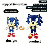Poupée en peluche anime personnalisée, tissu en coton doux de qualité supérieure, détails de broderie exquis, cadeau de collection pour les fans, unisexe, OEM ODM