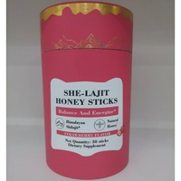 Bâtonnets de miel Shilajit à marque privée, 30 unités, pour l'équilibre et l'énergie des femmes, saveur fraise, complément alimentaire