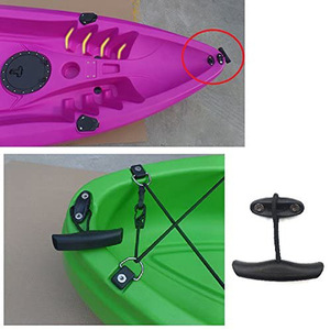 Poignée en T pour kayak avec corde et vis, accessoire en plastique antidérapant pour utilisation en canoë-kayak - Product Image 3