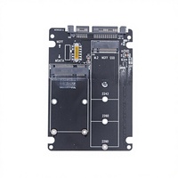 Carcasa Externa para Disco Duro SSD M2 a SATA3, Adaptador de Puerto Serial NGFF/mSATA, Tarjeta Adaptadora de Doble Uso, Dos en Uno, en Stock