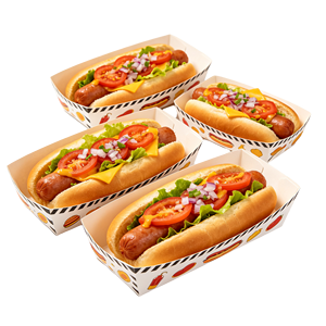 Cajas de Papel para Hot Dogs con Logotipo Personalizado, al por Mayor, Desechables, Resistentes al Calor, para Comida para Llevar, para Bares de Snacks y Food Trucks - Product Image 5