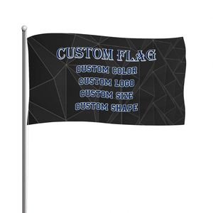 Custom Design 100% Polyester Digital Custom Pennant Flag Banner with Embroidery Waterproof & Durable - Product Image 1