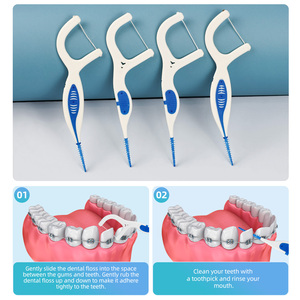 وصل حديثًا غسول ماء بالنعناع مخصص مقبض ناعم لعصي تنظيف الأسنان ، العناية بالفم 2 في 1 سن - Product Image 4