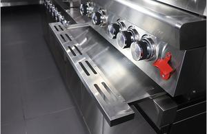 מודרני 304 ארון מטבח חיצוני נירוסטה ארון גריל bbq עם מקרר מובנה & טלוויזיה הר - Product Image 5