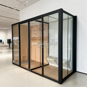 Cabine de sauna à vapeur pour 4 à 8 personnes, très vendue, avec poêle traditionnel, cabine de douche pour <span class=keywords><strong>hammam</strong></span>, spa, salle de bain, sauna sec et humide - Product Image 5