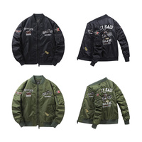 Blouson aviateur vintage personnalisable pour homme, coupe-vent, pour motard, équipement de moto, idéal printemps-automne, voyages en extérieur