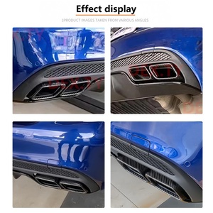 Embout arrière en fibre de carbone modifié AMG Scorpio AK pour Mercedes-Benz Classe C W205 <span class=keywords><strong>GLE</strong></span> Bouche carrée Accessoires extérieurs à quatre sorties - Product Image 6