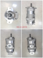Bomba Hidráulica Komatsu 705-51-20170 SAL 32+25, Desplazamiento de 12 cm, 5 HP para Cargadora de Ruedas WA250-6, Bomba de Engranajes para Maquinaria de Construcción