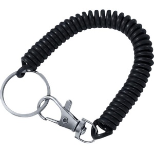 Porte-clés anti-perte en spirale avec cordon extensible et mousqueton pour poignet – Vente en gros - Product Image 5