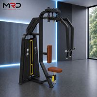Machine à Pec Fly Haut de Gamme, Appareil de Musculation Thoracique à Poids pour Entraînement de Force du Haut du Corps, Équipement de Gymnastique et Fitness