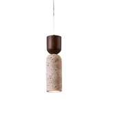 Plafonnier en marbre contemporain de conception nordique luminaire suspendu en pierre d'architectes fabriqués à la main pour hôtels restaurants