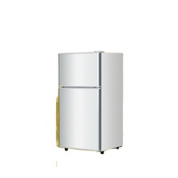 Congélateur vertical mini double porte 58 L et réfrigérateur inférieur