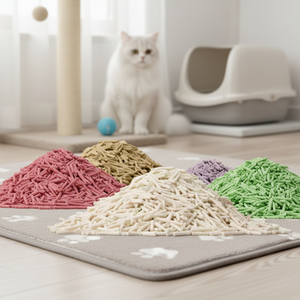 Pack économique de litière pour chat au tofu de soja, non poudreuse, à grain fin, <span class=keywords><strong>verte</strong></span>, parfumée à la poudre pour bébé, <span class=keywords><strong>comestible</strong></span> - Product Image 1