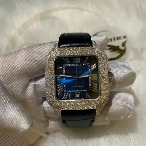 Custom VVS Moissanite Mechanical Watch Pass Diamond Tester Plated Iced Out Watches Luxury Fine Jewelry