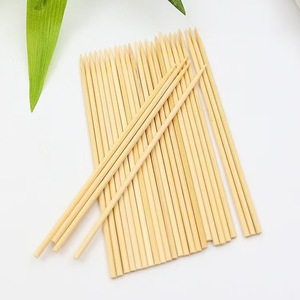 40cm Wholesale ECO Rotating Kebab Barbecue 50cm Round Bamboo Sticks Bamboo Skewers 25cm