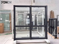 Ventana Fija de Techo y Piso Estilo Rústico YDNCN, de Aleación de Aluminio, con Diseño de Persiana Horizontal de Acero Inoxidable, Doble Vidrio, Insonorizada y con Aislamiento Térmico