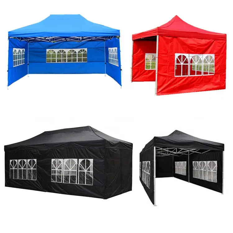 Tenda com 3x3 3x4.5 3x6, exterior, tenda de festa 10x10 pop-up, copa com janela