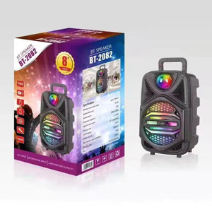 8 Inch <span class=keywords><strong>Hot</strong></span> Bán Xe Đẩy Loa <span class=keywords><strong>Bluetooth</strong></span> Ngoài Trời Với Mic Đảng Loa Siêu Trầm Di Động Với Màn Hình LED Loa Karaoke - Product Image 1