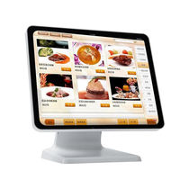 4 + 128g 15.6 Single Screen Pos Machine All In One Capacitive Windows Cash Register POS Terminal avec plaque d'aluminium détachable