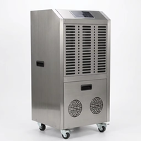 Deshumidificador Comercial Inteligente de 60L con Control Diario, Secador de Aire, Absorbedor de Humedad Profesional para Sistemas de Sótanos, Almacenes y Cuartos de Cultivo