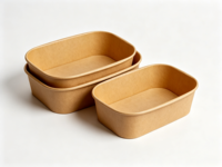 Assiette rectangulaire robuste en canne à sucre compostable, biodégradable, jetable, écologique, résistante à la chaleur et compatible micro-ondes pour les fêtes et la restauration