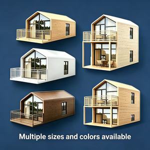 modulaire préfabriquée durable Cabine combinée acier-bois Petite maison antisismique isolée en PU pour hôtel et bureau mobile - Product Image 4