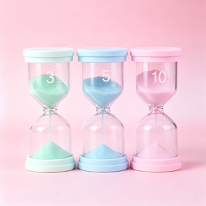 Reloj de Arena de Silicona Anticaídas con Temporizador de 3/5/10 Minutos, Reloj de Arena Colorido para Niños, para Aprender a Gestionar el Tiempo - Product Image 6