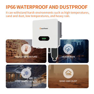 กรีนพาวเวอร์ Ip66 30kw 33kw 36kw 40kw ระบบโซลาร์เซลล์แบบเชื่อมต่อกับระบบไฟฟ้าสาธารณะ คลื่นไซน์บริสุทธิ์ พร้อมตัวควบคุม Mppt รุ่น Asp-30-40ktlc-pro กรีนพาวเวอร์ - Product Image 4