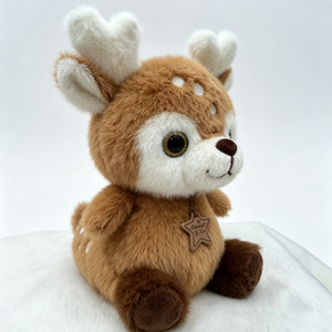 Adorable cerf brun en peluche, <span class=keywords><strong>petite</strong></span> figurine en peluche, décoration de bureau et de maison - Product Image 6