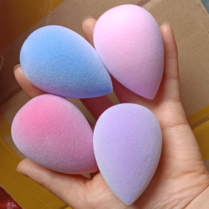 Esponja de maquillaje de Material libre de látex, esponja suave personalizada de microfibra para cara, <span class=keywords><strong>terciopelo</strong></span>, belleza, maquillaje, huevo, cosmética, licuadora - Product Image 5