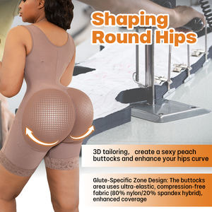 Faja Réductrice Colombienne Post-Opératoire Étape 1 Complète Effet Sablier Gainante Culotte Courte - Product Image 5