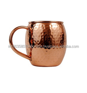 Taza de Cobre para Beber Agua, Moderna, Simple, Clásica, Ecológica, Portátil, con Asa, para Uso en Hoteles y Restaurantes, Decorativa y Elegante para Negocios - Product Image 1