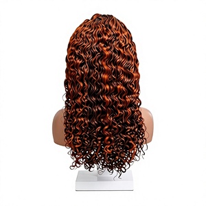 Promotion 74$ Letsfly Perruque en cheveux humains Water Wave 4/350 #   Perruque Lace Front 13x4 couleur blonde 20 pouces 4 # - Product Image 6