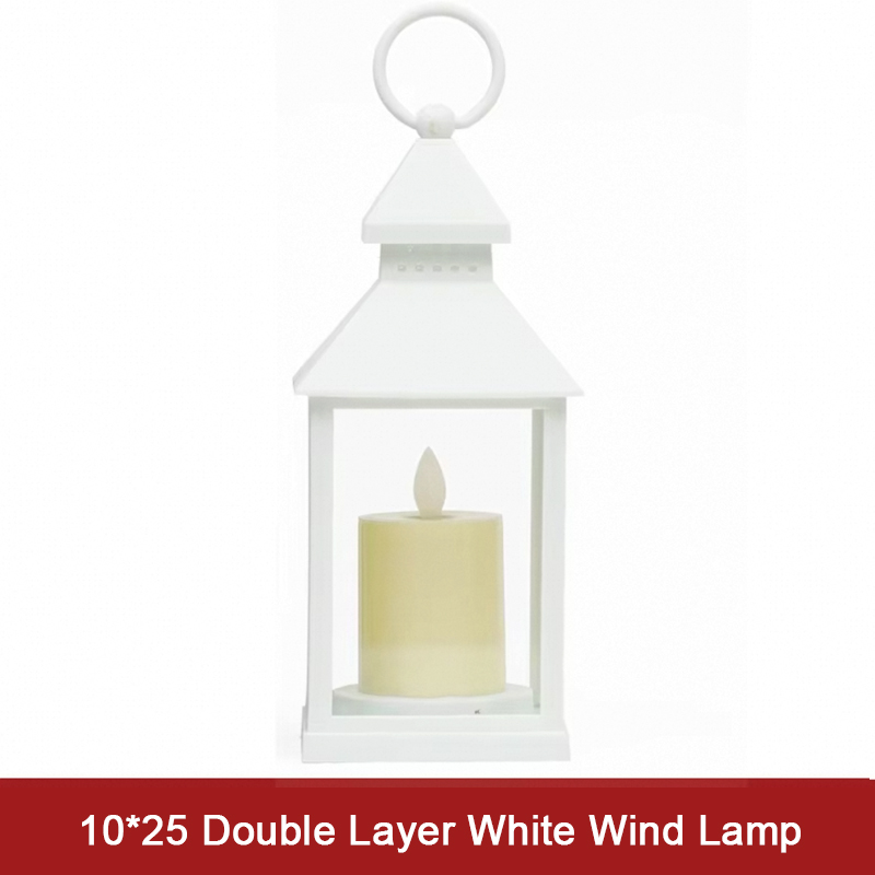 White double-layer wind lamp