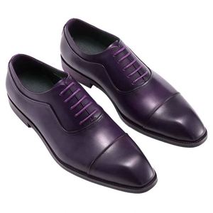 Chaussures habillées à enfiler pour hommes, style classique en cuir, pour affaires et mariages, nouveau modèle au design unique - Product Image 6