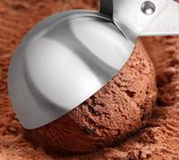 Gadget Dapur Sendok Es Krim Sendok Es Krim Baja Tahan Karat dengan Pegangan Nyaman Alat Es Krim dengan Pemicu Sendok Bakso