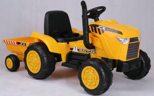 Trattore elettrico per bambini 12V <span class=keywords><strong>con</strong></span> rimorchio in auto - Product Image 6