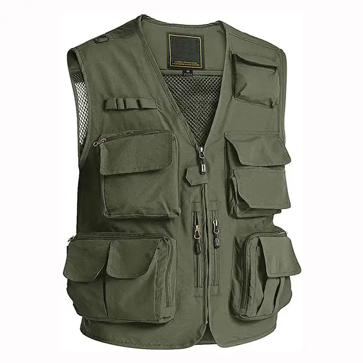 Fishing Vest Fly Fishing Vest with Pockets Men's Mesh Quick-Dry