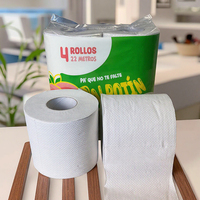Papier toilette recyclé en rouleaux, lot de 4, prix d'usine pas cher