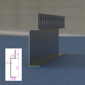 Plaque de plinthe LED en métal de haute qualité pour hôtel, vente chaude, modèle dissimulé pour l'angle du mur, accessoires de sol - Product Image 6