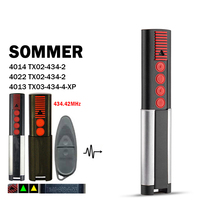 SOMMER 434MHz TX03-434-4-XP porte de garage télécommande 434.42MHz porte télécommande