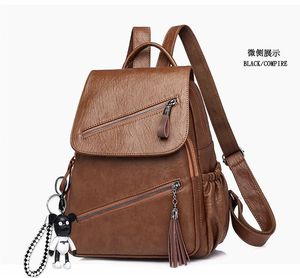 Wholesale Fashion Casual Luxury Multifunction <b>Backpack</b> for Women PU Leather Shoulder Bag Teenager School <b>Backpack</b> for Woman - Product Image 4