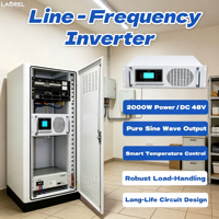 Inversor de Corriente para el Hogar de Onda Sinusoidal Pura de 2KW DC48V, Tipo de Frecuencia de Línea con VFD y UPS para Uso en Balcones y Cobertizos, Directo de Fábrica