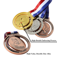Médaille Personnalisée d'Usine en Métal Alliage de Zinc Émaillé, Trophées de Pickleball, Médailles Sportives 3D pour la Danse, la Course, le Football, le Soccer avec Logo