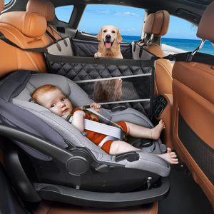 Protector de Asiento de Coche para Mascotas Joymay Personalizado con Malla, Extensible, Seguro, Ajustable, con Base Rígida para el Asiento Trasero - Product Image 4