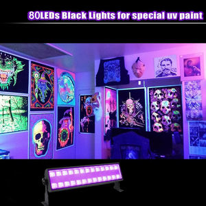 Offre Spéciale <span class=keywords><strong>UV</strong></span> LED lumière NOIRE mur rondelles lumière bar pour club party étape éclairage lampe d'inondation 100W - Product Image 4