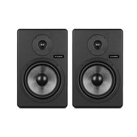 N-AUDIO C8 Enceinte de monitoring de studio en bois 8 pouces alimentée par USB, haut-parleur audio de haute qualité pour DJ et ordinateur
